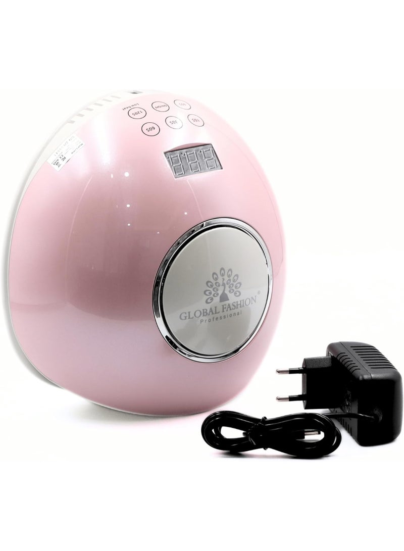 GLOBAL FASHION Professional Quick-Curing Uv Led Nail Lamp - Portable Gel Dryer For Salon-Quality Manicures - G1 (G1 Pink)  - Image 3