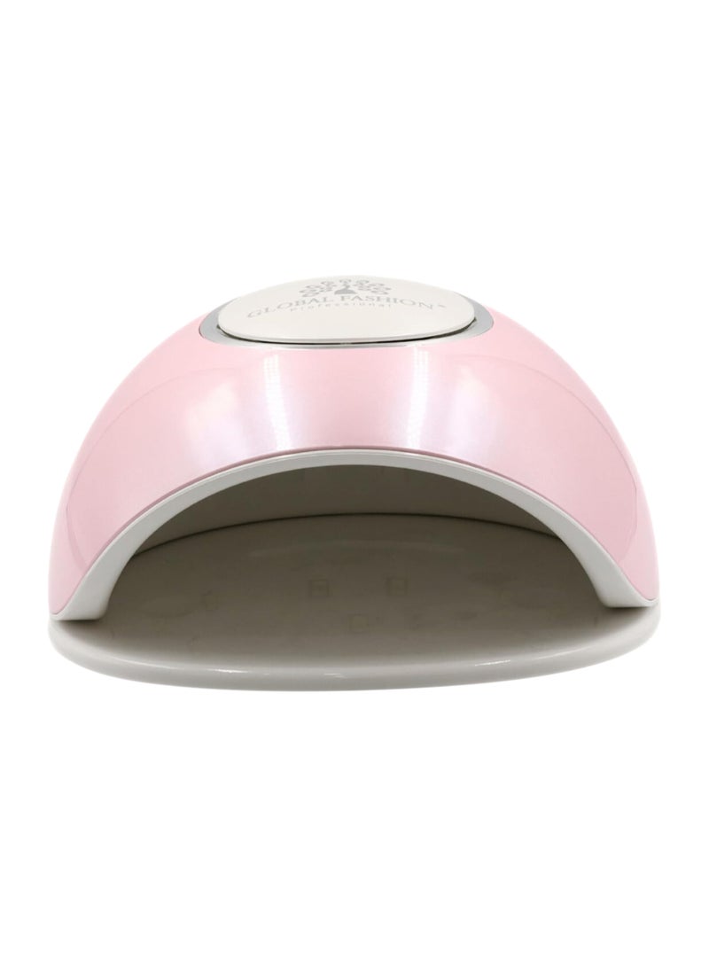 GLOBAL FASHION Professional Quick-Curing Uv Led Nail Lamp - Portable Gel Dryer For Salon-Quality Manicures - G1 (G1 Pink)  - Image 1