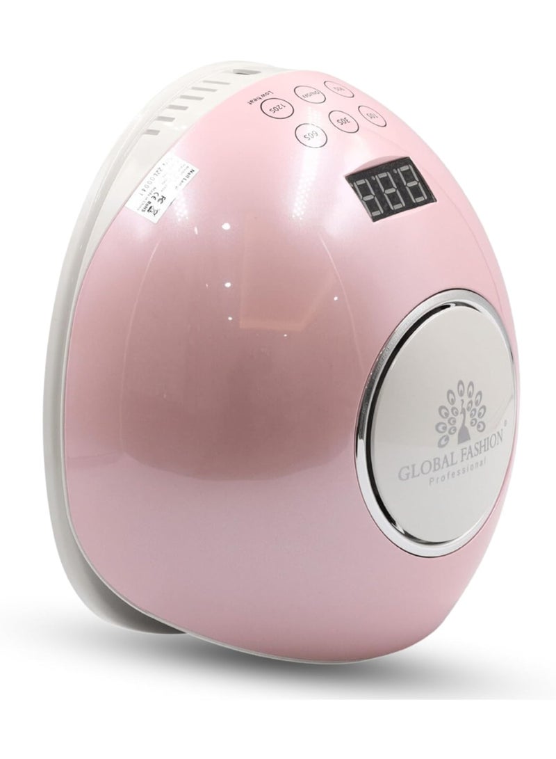 GLOBAL FASHION Professional Quick-Curing Uv Led Nail Lamp - Portable Gel Dryer For Salon-Quality Manicures - G1 (G1 Pink)  - Image 4