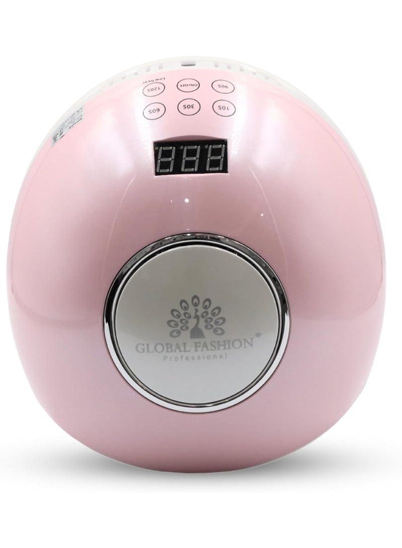 GLOBAL FASHION Professional Quick-Curing Uv Led Nail Lamp - Portable Gel Dryer For Salon-Quality Manicures - G1 (G1 Pink)  - Image 5