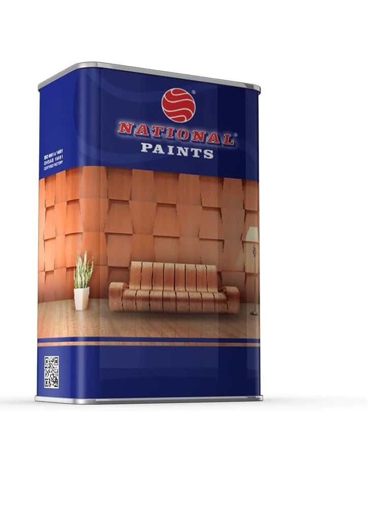 NATIONAL PAINTS National Paints Wood Stain Golden Brown N-023 (1L) Premium Fast Drying  - Image 1