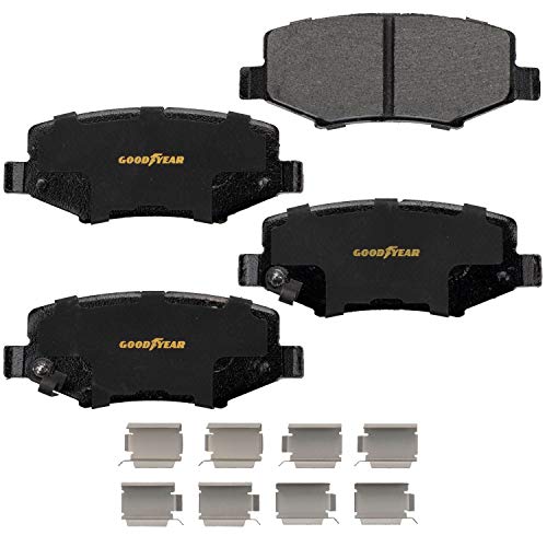 Goodyear Brakes GYD1274 | Truck & SUV Carbon-Ceramic Rear Brake Pads fits Dodge Nitro 12-07; Jeep Liberty 13-08, Wrangler 17-07, Wrangler JK 2018 - Image 1