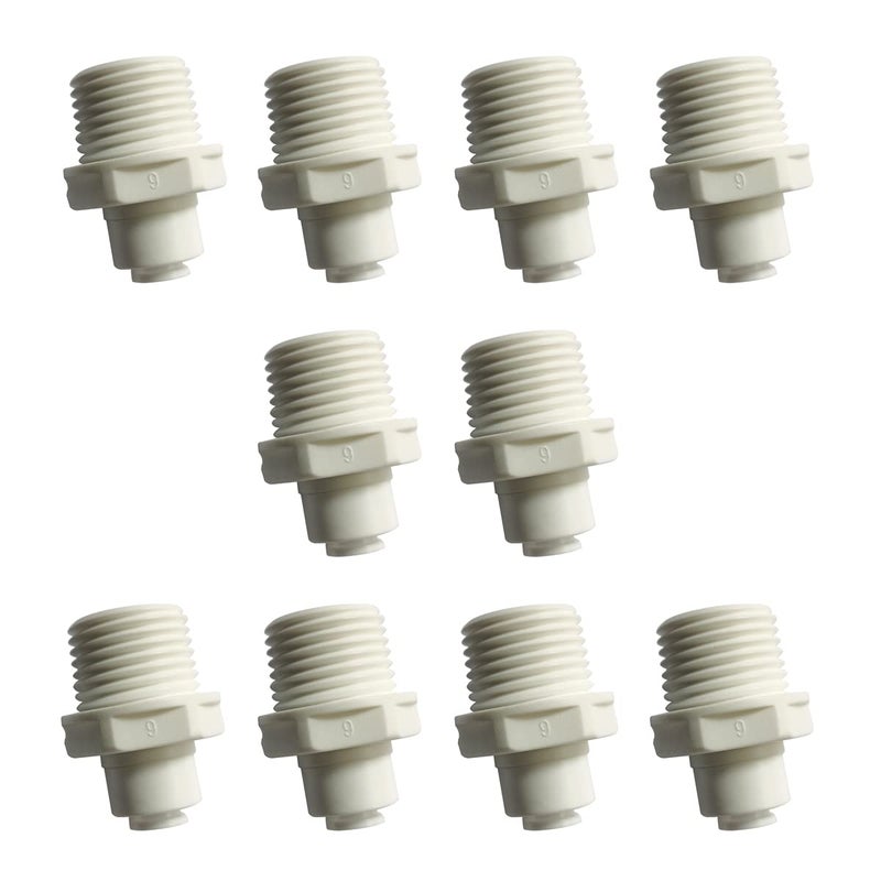 Malida Male Push To Connect Tube Fitting,water purifiers Quick Connector Drinks Dispense and water filtration system fittings (3/8 NPT Male x 1/4 OD Tube) - Image 1