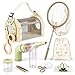 Dreamon Kids Bug Catching Kit 11PCS Outdoor Toys for Kids Ages 48 STEM Educational Toys Kids Explorer Kit with Wooden Bug Habitat Bug Vacuum Butterfly Net and Magnifying Glass - Image 2