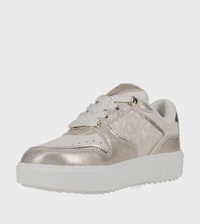 مايكل كورس EMMET RUMI Monogram Low-Top Sneakers