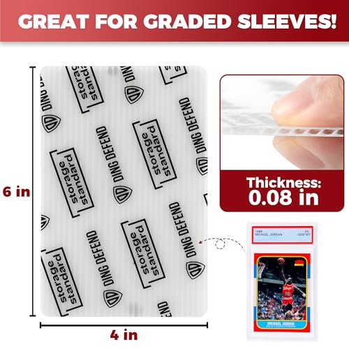 Storage Standard Card Protectors Trading Cards Shipping Supplies, 110-Pack 4'' x 6'' Graded Card Sleeves for Mailing Inserts, Plastic Semi Rigid Card Holder Better Than Corrugated Cardboard Sheets - Image 3