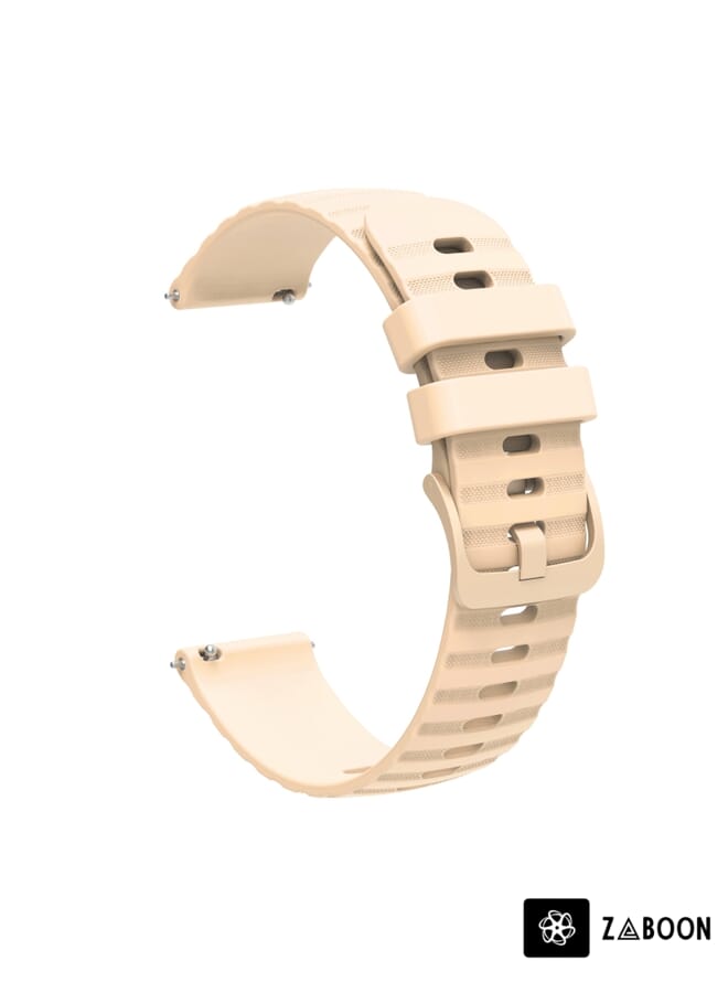 Zaboon Replacement Watch Band For Garmin Replacement Watch Band Forerunner Sq2 Music 20mm Wavy Dot Pattern Solid Color Silicone - Image 2