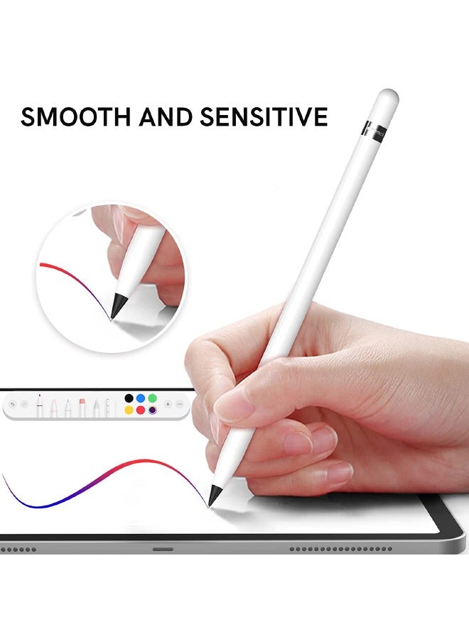 3-Piece Apple Pencil Replacement Tips for Apple Pencil 2nd Gen and 1st Gen, Upgraded Longer Fine Point High Sensitive, No Wear Out Noiseless Precise Control Stylus Tip (Clear+Black+White) - Image 5