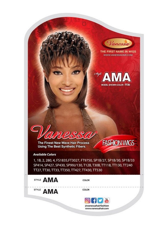 Vanessa Full Cap Synthetic Fashion Wig Wigs Ama (Tt30) - Image 4