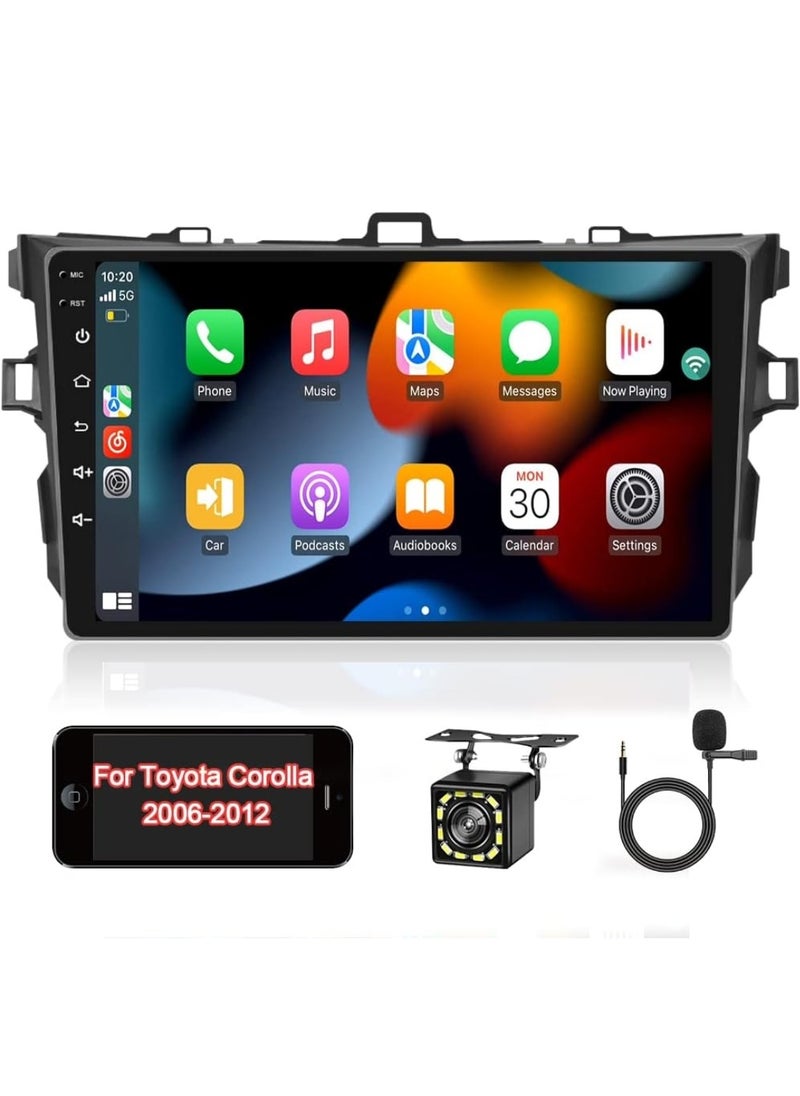 RAYMOS - Toyota Corolla Car Stereo Android Screen 2006-2012 Support Apple Carplay Android Auto Wireless Bluetooth USB Support Offline-Online Maps Radio Full HD IPS Touch Screen - Image 1