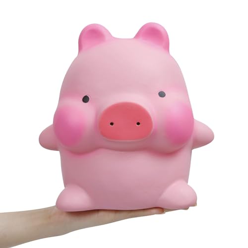 Anboor Squishies Jumbo Pig Kawaii Soft Slow Rising Scented Big Animal Squishies Stress Relief Kid Toys Pink Valentines Day - Image 1