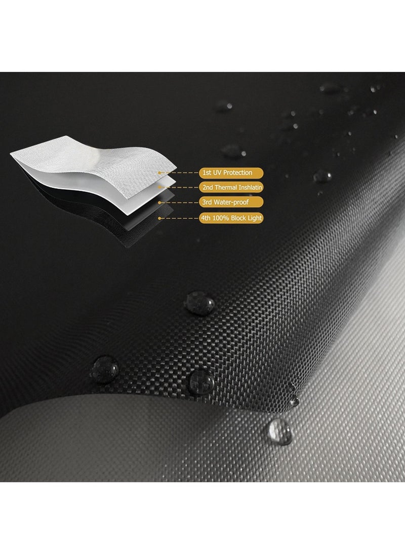 RATSAW - Portable Blackout Curtains With Self  Adhesive Fasteners For Bedroom Nursery and Attic Blackout Curtains Length 100 cm Width 145 cm - Image 1