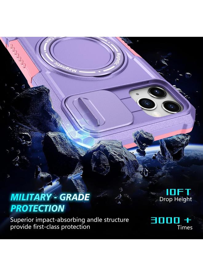 زبون جراب لهاتف iPhone 11 Pro Max مزود بحامل منزلق Camshield MagSafe مصنوع من مادة TPU الهجينة من الكمبيوتر الشخصي - Image 5