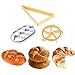porlik Porlik Kaiser Bread Roll, German Style Bread Roll, Croissant Cutter, 3PCS Dough Press Mold Set, Bread Press Stamp for  - Image 2