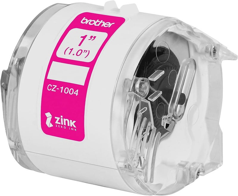 brother Genuine CZ-1004 Continuous Length 1” (1.0”) 25 mm Wide x 16.4 ft. (5 m) Long Label Roll Featuring ZINK Zero Ink Technology - Image 4