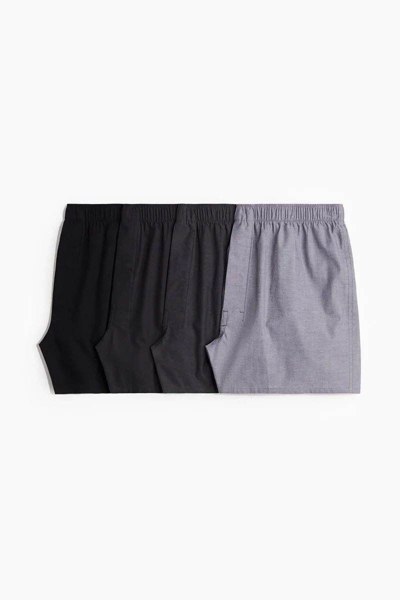 H&M  4-pack woven boxer shorts for Men | Best Price UAE