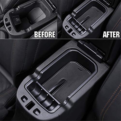 YOCTM Fits Compass Accessories Center Console Tray Armrest Secondary Glove Storage Box Center Console Organizer for 2017 2018 2019 2020 2021 Jeep Compass Limited Latitude Trailhawk Sport (Pack of 1) - Image 3