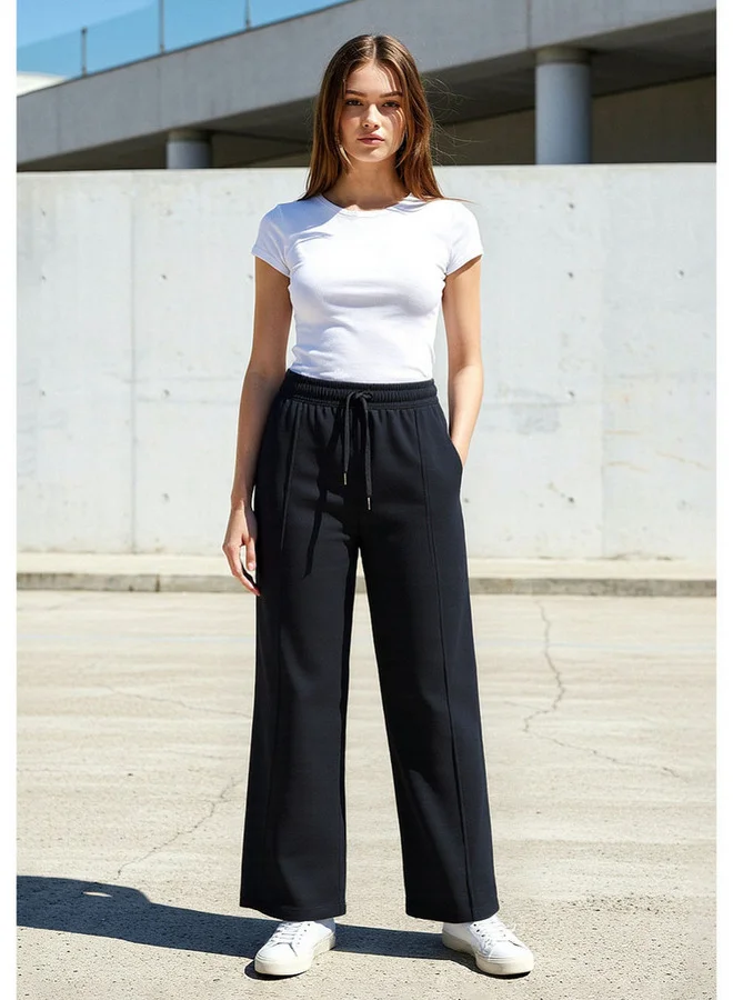 ADOT by Splash Panelled Seamless Leggings with Elasticated Waistband