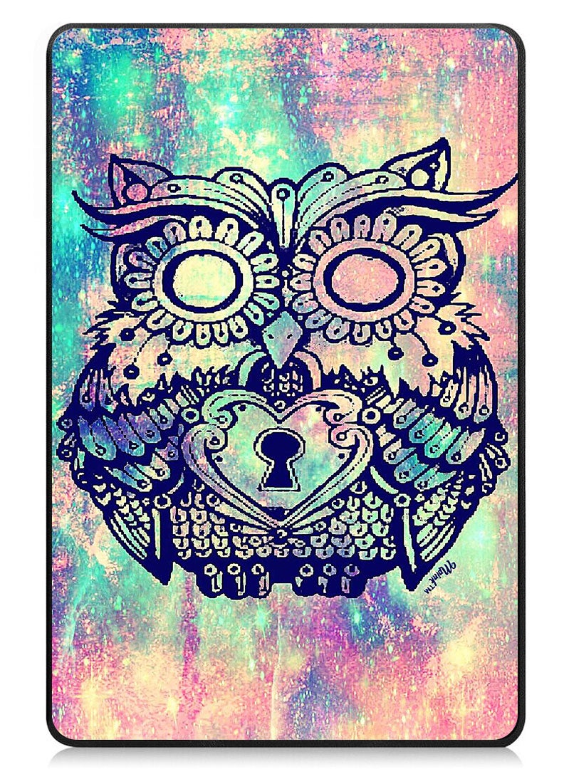 Theodor Protective Flip Case For Apple iPad Pro 13 (2024) With Trifold Stand Auto Wake Sleep Shockproof Cover lock-owl - Image 1