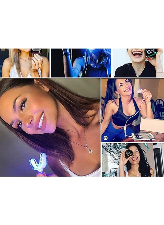 GlorySmile - LED Teeth Whitening Device Gel Tooth Bleaching System Portable Dental Whitener USB Charge Home Teeth Care Tool - Image 1