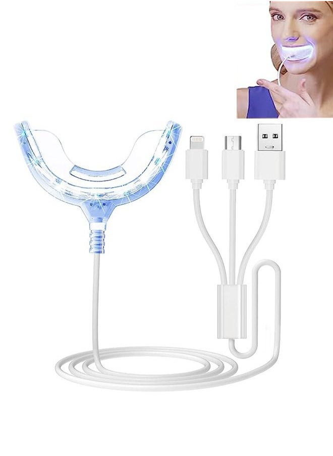 GlorySmile - LED Teeth Whitening Device Gel Tooth Bleaching System Portable Dental Whitener USB Charge Home Teeth Care Tool - Image 1