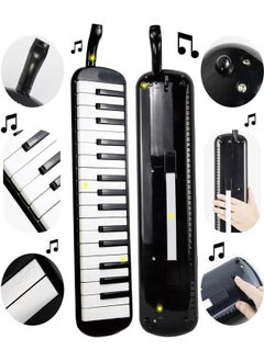 Artlantis Melodica 32 Keys Black Cloth Bag 1 Piece Music Book A4 Plastic Cover 40 Sheets Spiral 1 Piece Melodica with Hose Hanger Carrying Handle School Student  - Image 3
