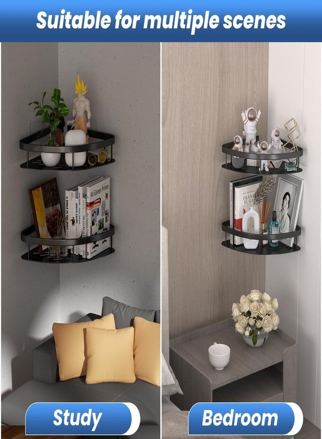 KRySt Aluminium Heavy Duty Self-Adhesive Bathroom Corner Shelf | Wall Mounted No Drill Storage Organizer Rack for Shower, Kitchen & Washroom | Space Saving Corner Holder (Pack of 1) - Image 5