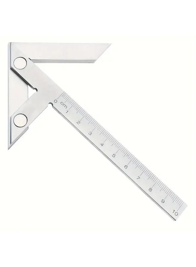 Carbon Steel Woodworking Square Ruler 45 90 Degree Angle Center Finder Precision Marking T Rule Layout Gauge - Image 1
