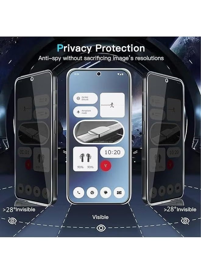 X-level 2 Pcs Privacy Screen Protector for Nothing Phone 2a Plus / 2a 2024 Tempered Glass, 9H Hardness Anti-Spy Anti-Scratch Anti-Dust Bubble-Free Tempered Film Easy Installation - Image 2