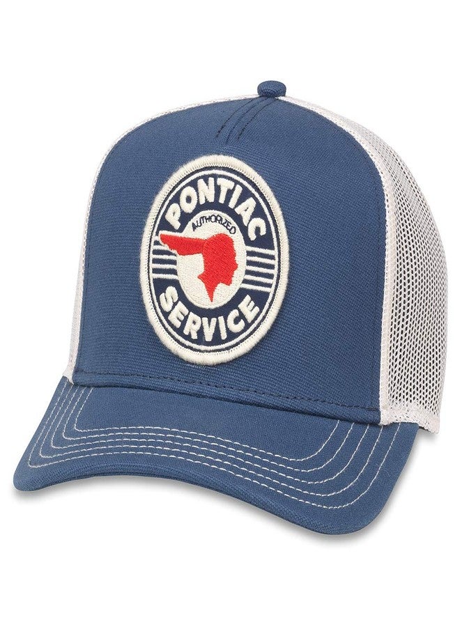 AMERICAN NEEDLE Valin Pontiac Service Trucker Hat (GM-1907B-INVY) - Image 1