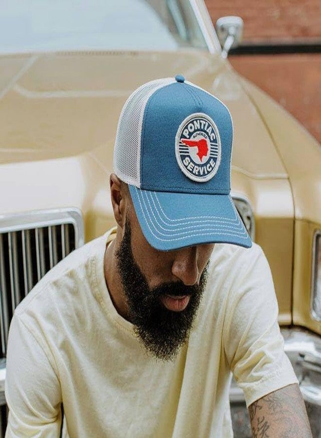 AMERICAN NEEDLE Valin Pontiac Service Trucker Hat (GM-1907B-INVY) - Image 2