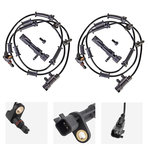 PANNUOSCS ABS Wheel Speed Sensor - Front Rear Left Driver and Right Passenger Side ABS Wheel Speed Sensor Compatible for Jeep Wrangler 3.6L 2007-2017 Jeep Wrangler 3.8L 2007-2011 68003281AA - Image 2