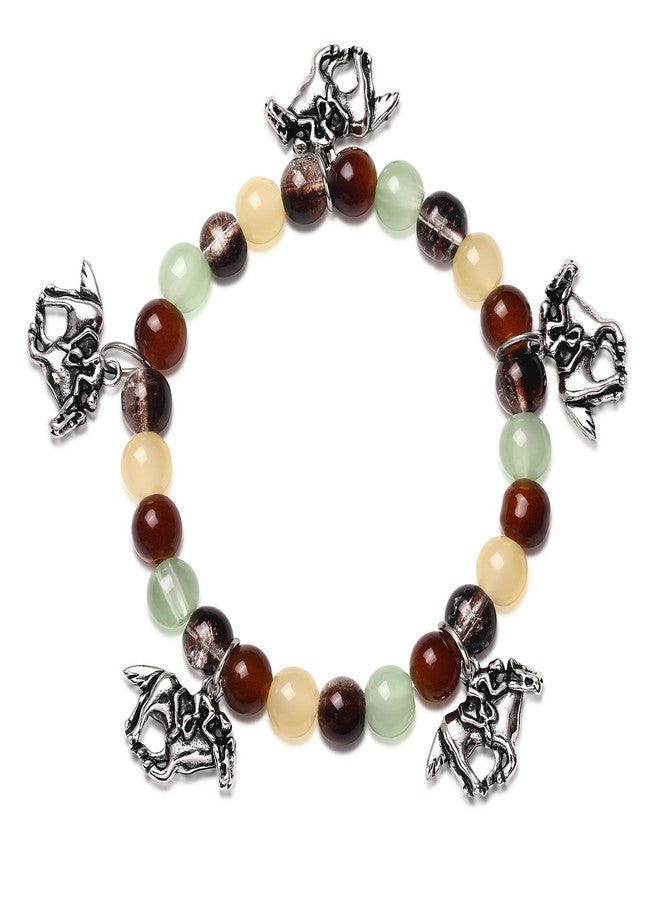 ARATLENCH Horse Beaded Stretch Bracelet Boho Western Country Kentucky Derby Charm Bracelets Horse Racing Fan Jewelry Accessory Gift (horses charm bracelet, 1) - Image 1