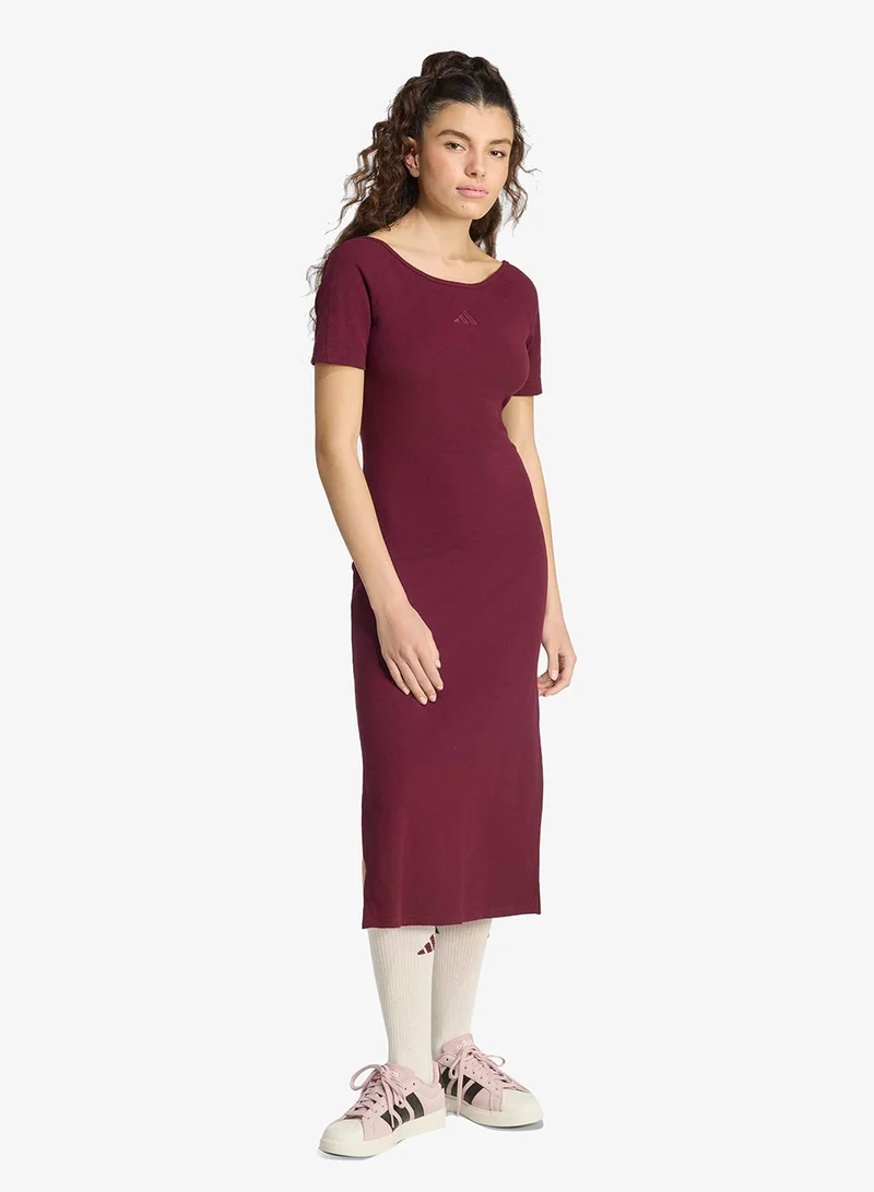 Adidas Small Logo Ribbed Dress