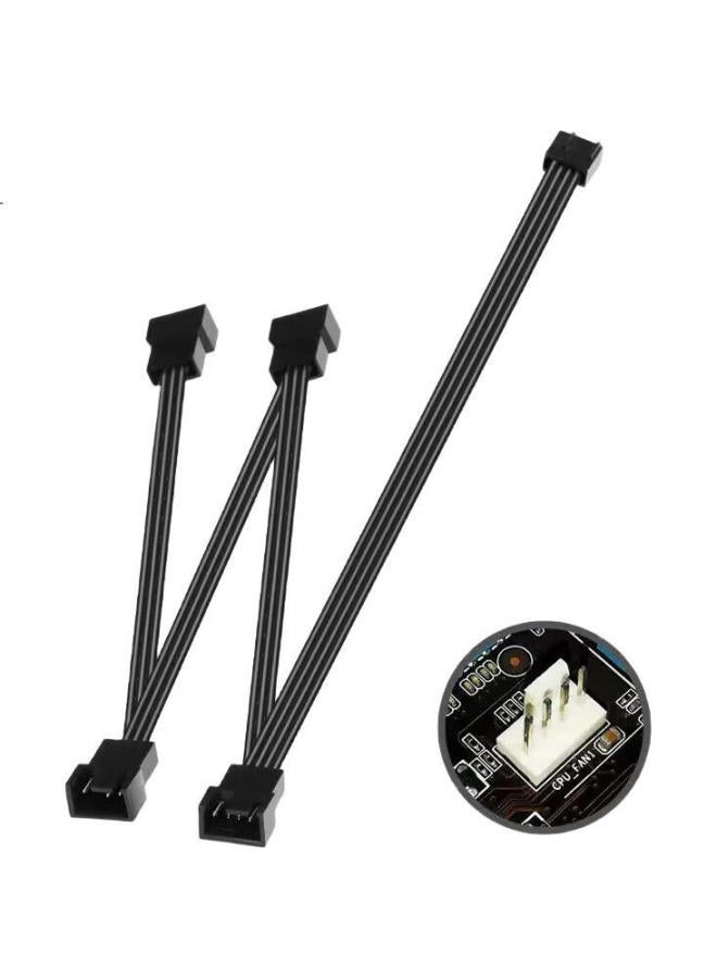 Linkstone Liantuo 4Pin Motherboard Case Fan Extension Cable, One-To Desktop Computer Hub Splitter, One-To Adapter Cable Compatible With 3Pin, Supports Pwm Intelligent Temperature Control - Image 3