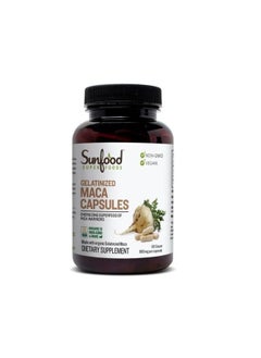 sunfood superfoods Gelatinized Maca Capsules 800 mg 90 Capsules  - Image 1