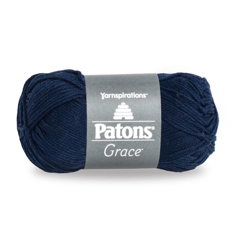 Patons Grace Yarn 175 oz Navy 1 Ball