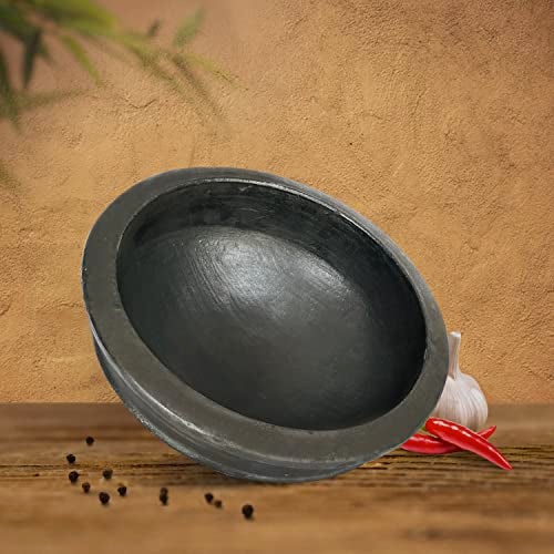 Kichera Pottery Earthen Kadai/Clay Pots for Cooking & Serving (2 Litre) - Image 4