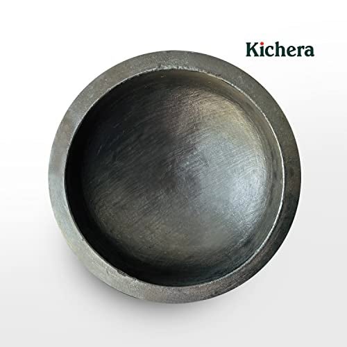 Kichera Pottery Earthen Kadai/Clay Pots for Cooking & Serving (2 Litre) - Image 5