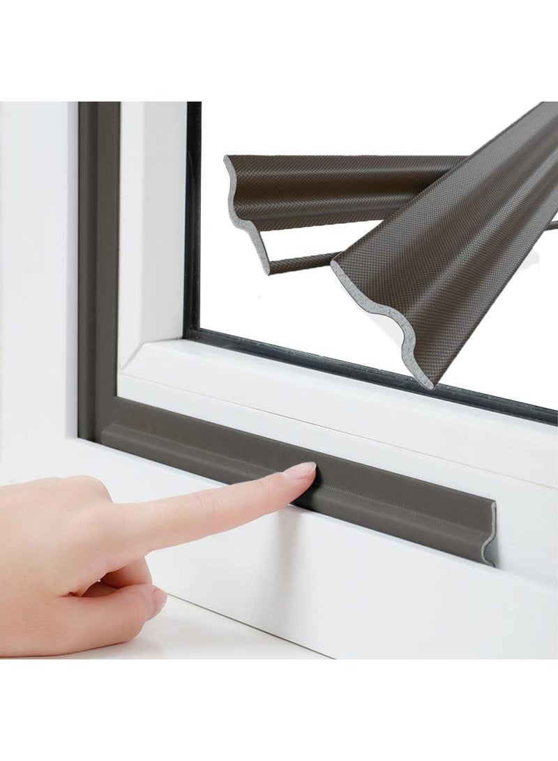 Sweet seven 197 Inch/5M Window Weather Stripping Door Seal Strip Draft Stoppers for Bottom of Doors Self-Adhesive Weather Stripping Window Insulation for Winter Soundproof Anti-Collision - Image 1