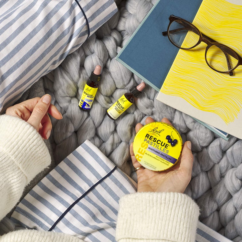 RESCUE Bach Flower Essences Rescue Remedy Pastilles, Black Currant,1.7 Ounce, 4 Count - Image 5