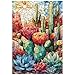 Artinhand Great Jigsaw Puzzles for Adults 300 Pieces Stained Glass Cactus Puzzles for Adults Toys Gift Family Decoration Kids Puzzle - Image 2