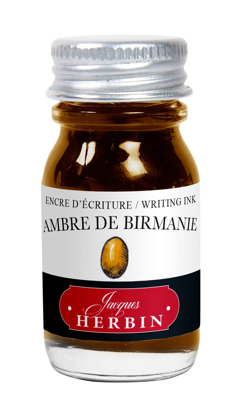 Jacques Herbin J. Herbin Fountain Pen Ink - 10 ml Bottled - Ambre de Birmanie - Image 1