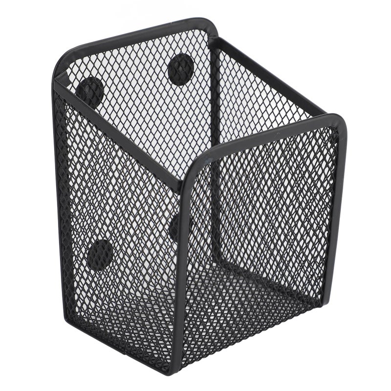 Magnetic Pen Holder Multifunctional Metal Mesh Stationary Organizer Storage Basket for Fridge Dry Erase Board Whiteboard 1Pcs - Image 2