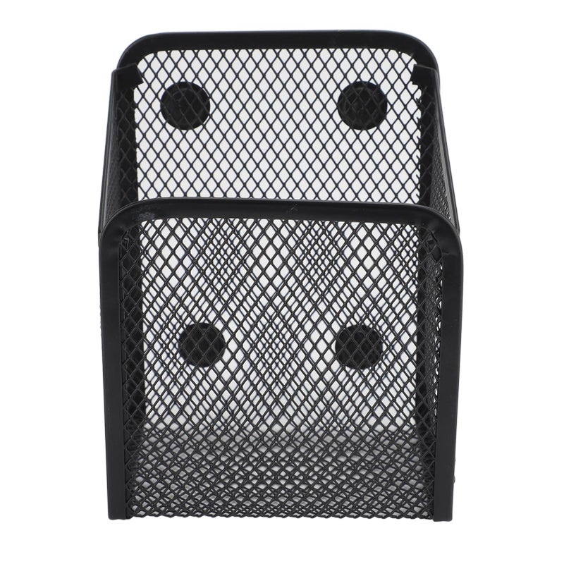 Magnetic Pen Holder Multifunctional Metal Mesh Stationary Organizer Storage Basket for Fridge Dry Erase Board Whiteboard 1Pcs - Image 1