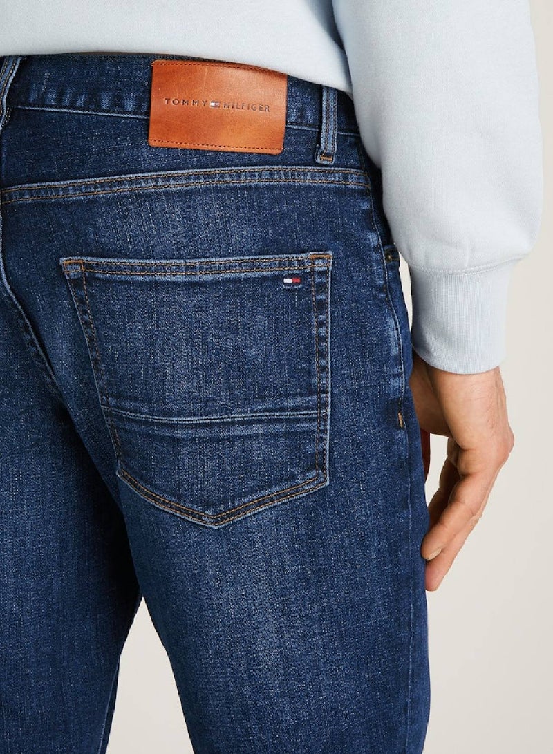 TOMMY HILFIGER Denton Whiskered Straight Leg Jeans - Image 5