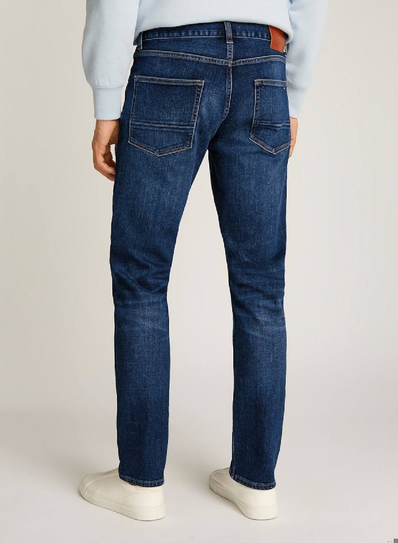 TOMMY HILFIGER Denton Whiskered Straight Leg Jeans - Image 4
