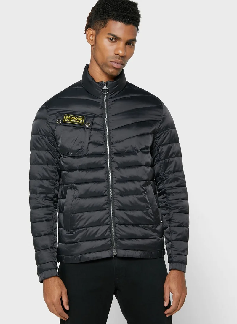 Barbour International Chain Baffle Quilted Jacket