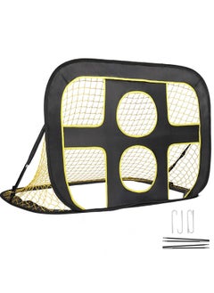 SYOSI 2-in-1 Pop Up Soccer Goal for Kids,  Indoor/Outdoor Kids Soccer Net Portable Soccer Goal Mini Soccer Goal Easy Set-Up Youth Soccer Net Soccer Pop Up Net Beginner Soccer Goal Collapsible Soccer Goal  - Image 1