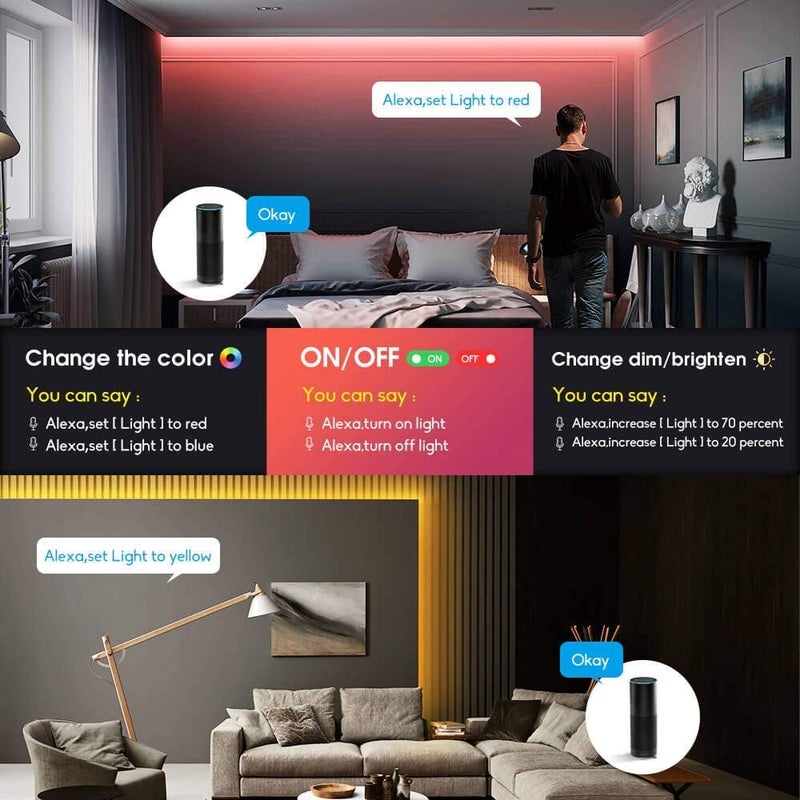 Protium ZigBee RGBW Multicolor with Cool White LED Strip Kit 5 Meter Work with Hue Bridge Echo Plus Lightify Hub by APP and Voice and apple home kit PRMS060PW4 - Image 5